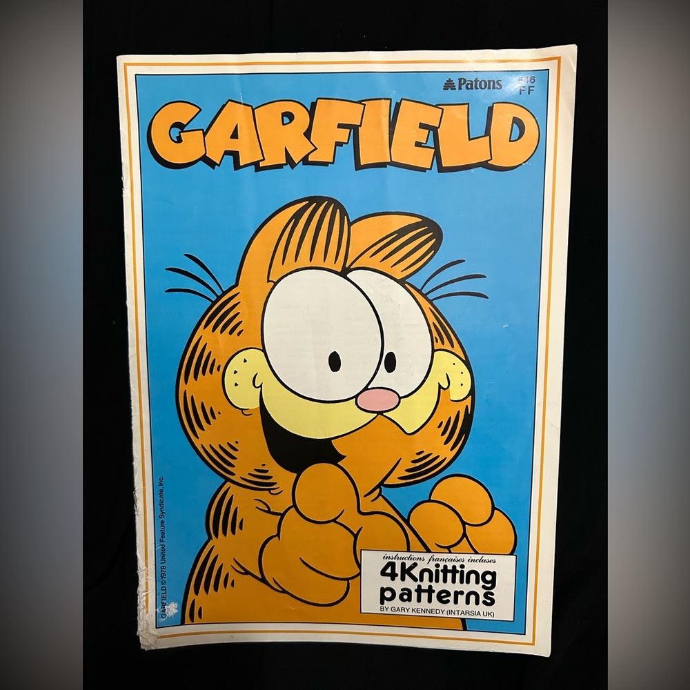 Garfield Knitting Patterns Vintage